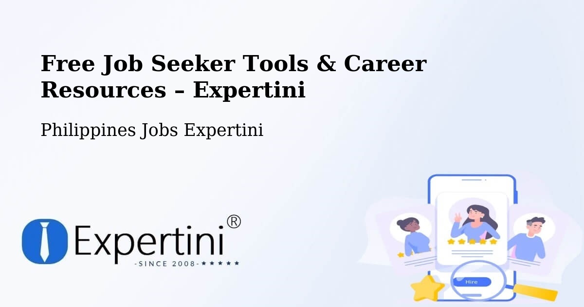 Free Job Seeker Tools & Career Resources – Del Pilar - Del Pilar, Philippines Jobs Expertini
